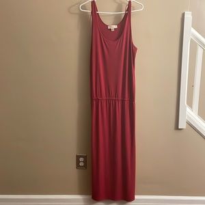 Micheal Kors Dropped Waist Dress, Burgundy, size L